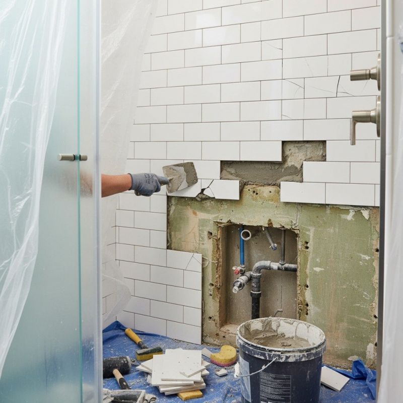 Bathroom Tile Repair detail