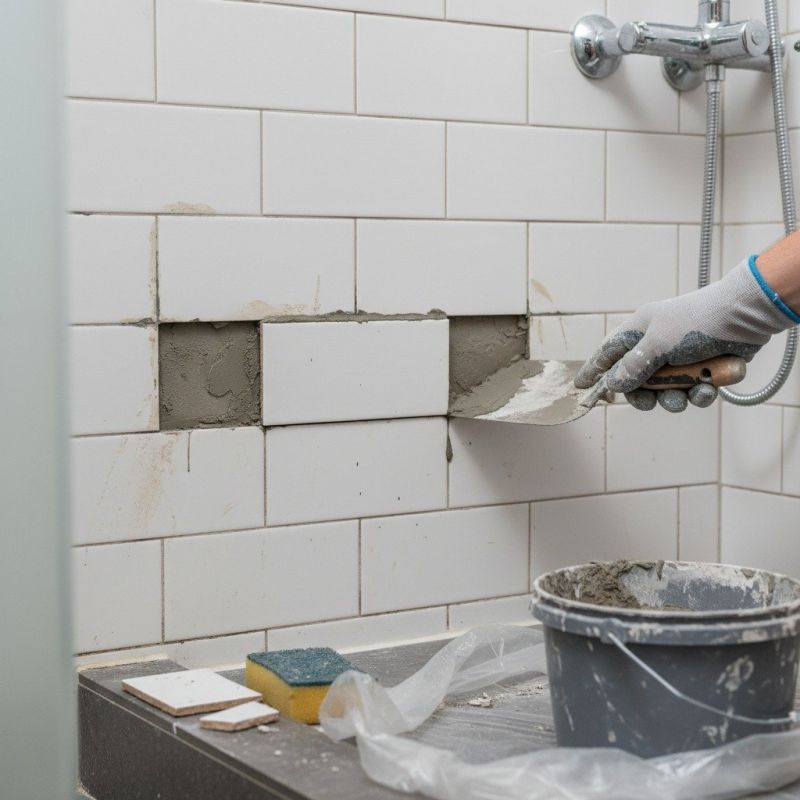 Bathroom Tile Repair detail